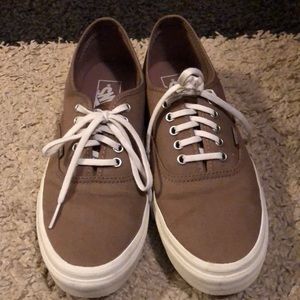 Brown khaki vans